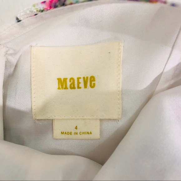 Anthropologie Maeve Peony Garden Floral Dress 4 - Picture 5 of 7